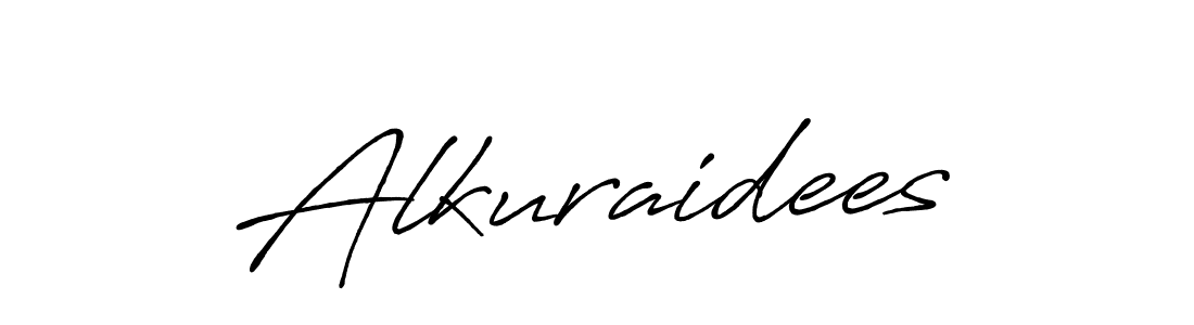 Also You can easily find your signature by using the search form. We will create Alkuraidees name handwritten signature images for you free of cost using Antro_Vectra_Bolder sign style. Alkuraidees signature style 7 images and pictures png