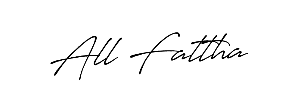 How to make All Fattha name signature. Use Antro_Vectra_Bolder style for creating short signs online. This is the latest handwritten sign. All Fattha signature style 7 images and pictures png