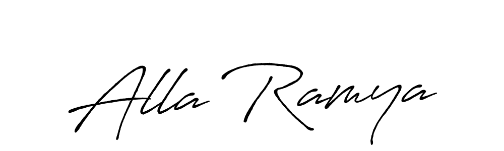 Make a beautiful signature design for name Alla Ramya. Use this online signature maker to create a handwritten signature for free. Alla Ramya signature style 7 images and pictures png