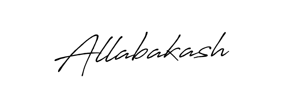 How to make Allabakash name signature. Use Antro_Vectra_Bolder style for creating short signs online. This is the latest handwritten sign. Allabakash signature style 7 images and pictures png