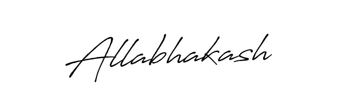 You should practise on your own different ways (Antro_Vectra_Bolder) to write your name (Allabhakash) in signature. don't let someone else do it for you. Allabhakash signature style 7 images and pictures png