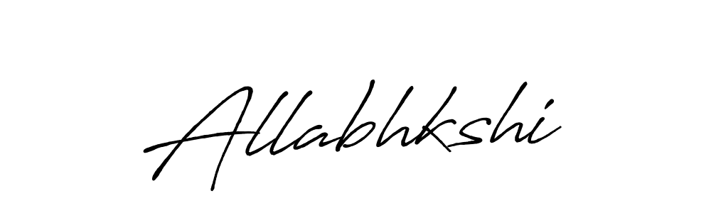 Also You can easily find your signature by using the search form. We will create Allabhkshi name handwritten signature images for you free of cost using Antro_Vectra_Bolder sign style. Allabhkshi signature style 7 images and pictures png