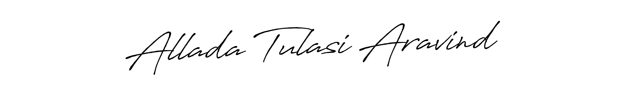 This is the best signature style for the Allada Tulasi Aravind name. Also you like these signature font (Antro_Vectra_Bolder). Mix name signature. Allada Tulasi Aravind signature style 7 images and pictures png