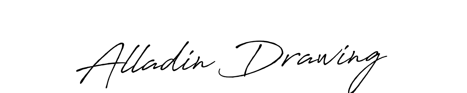 Create a beautiful signature design for name Alladin Drawing. With this signature (Antro_Vectra_Bolder) fonts, you can make a handwritten signature for free. Alladin Drawing signature style 7 images and pictures png