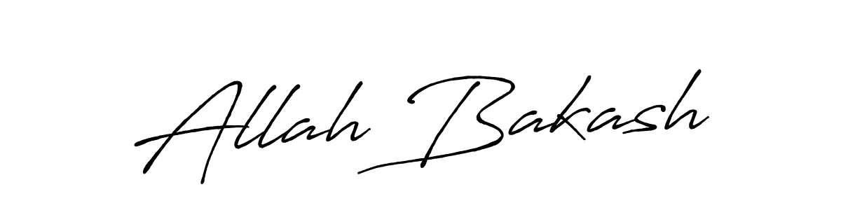 Make a beautiful signature design for name Allah Bakash. With this signature (Antro_Vectra_Bolder) style, you can create a handwritten signature for free. Allah Bakash signature style 7 images and pictures png