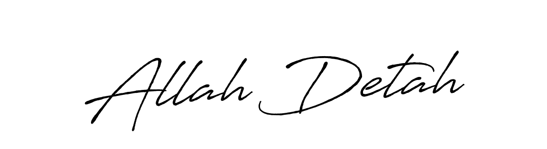 Make a beautiful signature design for name Allah Detah. With this signature (Antro_Vectra_Bolder) style, you can create a handwritten signature for free. Allah Detah signature style 7 images and pictures png