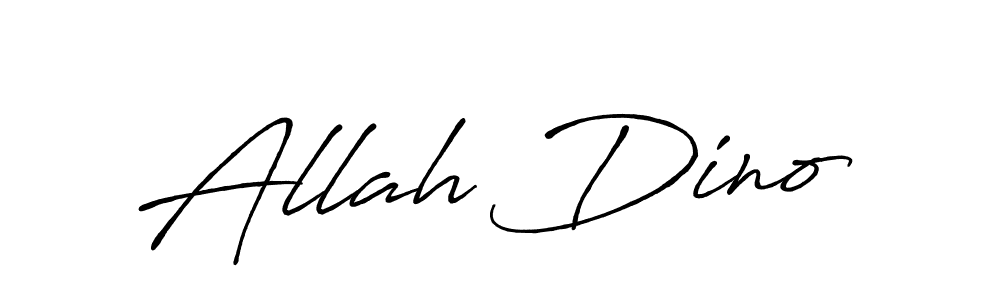 Also we have Allah Dino name is the best signature style. Create professional handwritten signature collection using Antro_Vectra_Bolder autograph style. Allah Dino signature style 7 images and pictures png