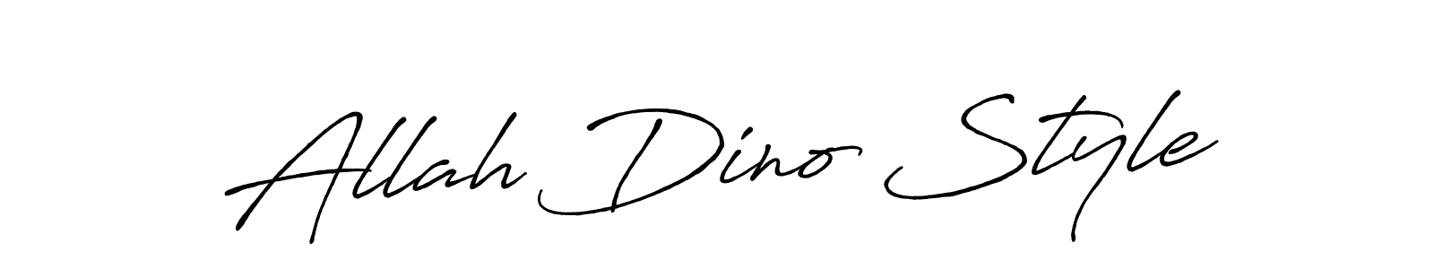 Make a beautiful signature design for name Allah Dino Style. With this signature (Antro_Vectra_Bolder) style, you can create a handwritten signature for free. Allah Dino Style signature style 7 images and pictures png