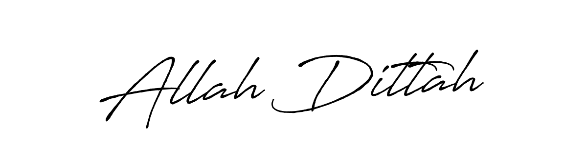 Similarly Antro_Vectra_Bolder is the best handwritten signature design. Signature creator online .You can use it as an online autograph creator for name Allah Dittah. Allah Dittah signature style 7 images and pictures png