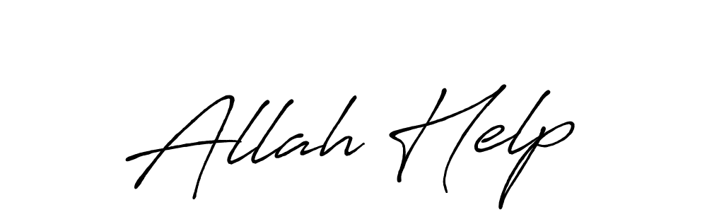 It looks lik you need a new signature style for name Allah Help. Design unique handwritten (Antro_Vectra_Bolder) signature with our free signature maker in just a few clicks. Allah Help signature style 7 images and pictures png