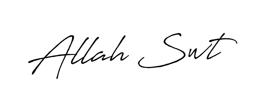 Create a beautiful signature design for name Allah Swt. With this signature (Antro_Vectra_Bolder) fonts, you can make a handwritten signature for free. Allah Swt signature style 7 images and pictures png