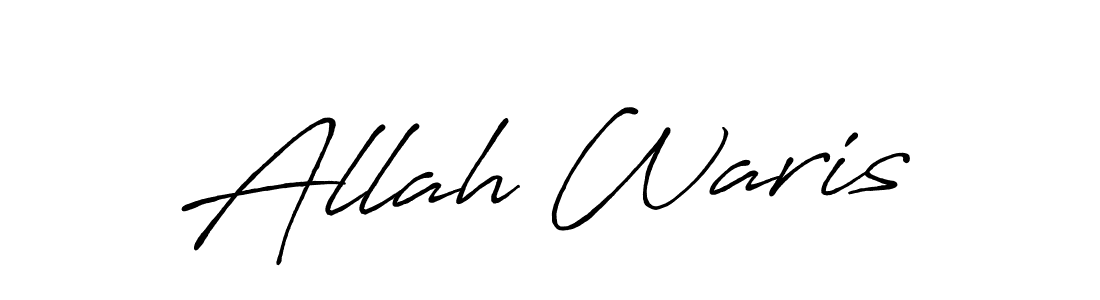 Make a beautiful signature design for name Allah Waris. With this signature (Antro_Vectra_Bolder) style, you can create a handwritten signature for free. Allah Waris signature style 7 images and pictures png