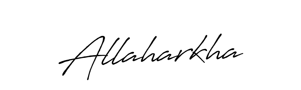 You should practise on your own different ways (Antro_Vectra_Bolder) to write your name (Allaharkha) in signature. don't let someone else do it for you. Allaharkha signature style 7 images and pictures png