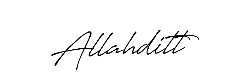 Here are the top 10 professional signature styles for the name Allahditt. These are the best autograph styles you can use for your name. Allahditt signature style 7 images and pictures png