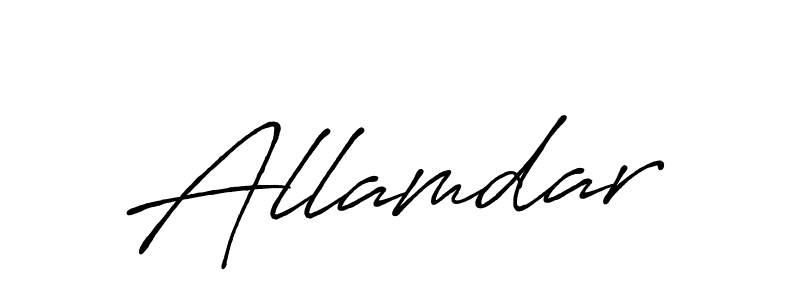 Make a beautiful signature design for name Allamdar. Use this online signature maker to create a handwritten signature for free. Allamdar signature style 7 images and pictures png