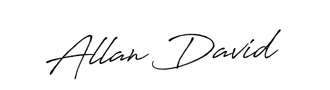 Make a beautiful signature design for name Allan David. With this signature (Antro_Vectra_Bolder) style, you can create a handwritten signature for free. Allan David signature style 7 images and pictures png