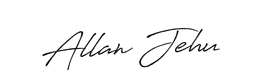 Also You can easily find your signature by using the search form. We will create Allan Jehu name handwritten signature images for you free of cost using Antro_Vectra_Bolder sign style. Allan Jehu signature style 7 images and pictures png