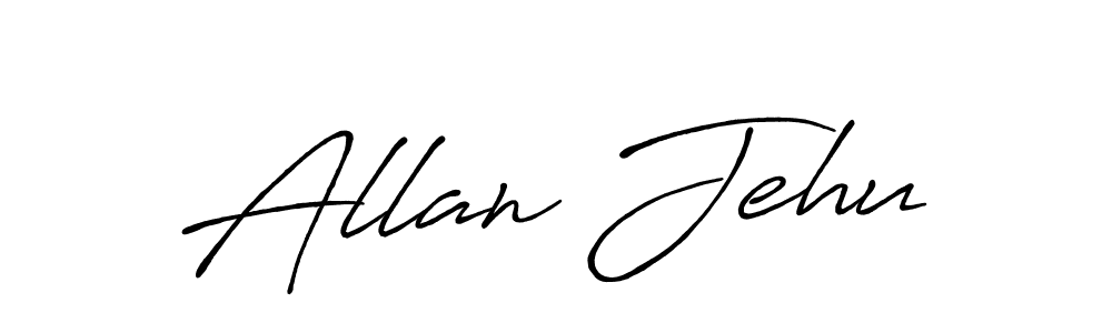 Also You can easily find your signature by using the search form. We will create Allan Jehu name handwritten signature images for you free of cost using Antro_Vectra_Bolder sign style. Allan Jehu signature style 7 images and pictures png