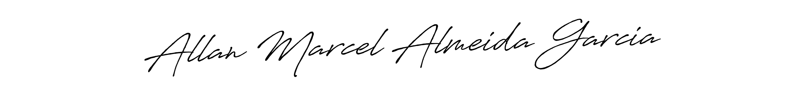 The best way (Antro_Vectra_Bolder) to make a short signature is to pick only two or three words in your name. The name Allan Marcel Almeida Garcia include a total of six letters. For converting this name. Allan Marcel Almeida Garcia signature style 7 images and pictures png