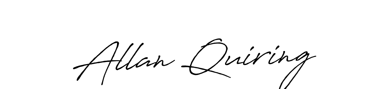 Similarly Antro_Vectra_Bolder is the best handwritten signature design. Signature creator online .You can use it as an online autograph creator for name Allan Quiring. Allan Quiring signature style 7 images and pictures png