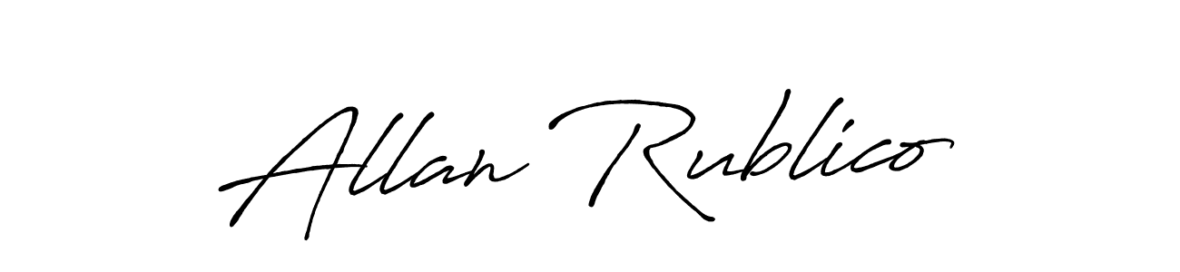 Here are the top 10 professional signature styles for the name Allan Rublico. These are the best autograph styles you can use for your name. Allan Rublico signature style 7 images and pictures png