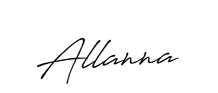 Also You can easily find your signature by using the search form. We will create Allanna name handwritten signature images for you free of cost using Antro_Vectra_Bolder sign style. Allanna signature style 7 images and pictures png