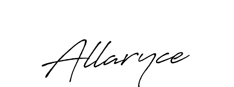 It looks lik you need a new signature style for name Allaryce. Design unique handwritten (Antro_Vectra_Bolder) signature with our free signature maker in just a few clicks. Allaryce signature style 7 images and pictures png