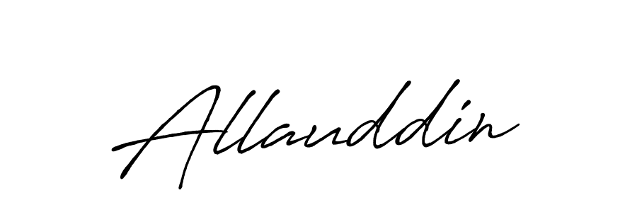 Also You can easily find your signature by using the search form. We will create Allauddin name handwritten signature images for you free of cost using Antro_Vectra_Bolder sign style. Allauddin signature style 7 images and pictures png
