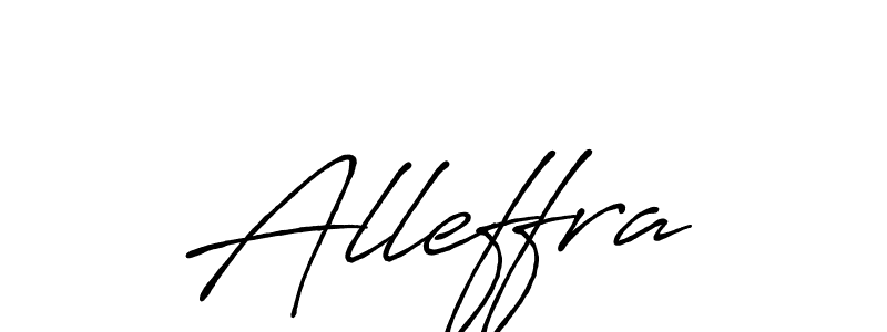 Make a beautiful signature design for name Alleffra. With this signature (Antro_Vectra_Bolder) style, you can create a handwritten signature for free. Alleffra signature style 7 images and pictures png