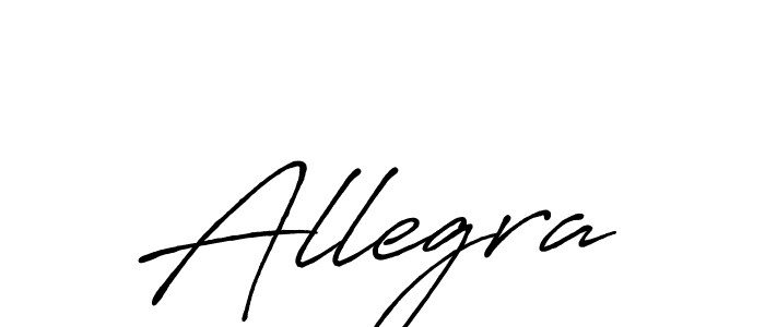 Also we have Allegra name is the best signature style. Create professional handwritten signature collection using Antro_Vectra_Bolder autograph style. Allegra signature style 7 images and pictures png