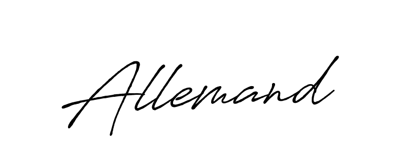 Allemand stylish signature style. Best Handwritten Sign (Antro_Vectra_Bolder) for my name. Handwritten Signature Collection Ideas for my name Allemand. Allemand signature style 7 images and pictures png