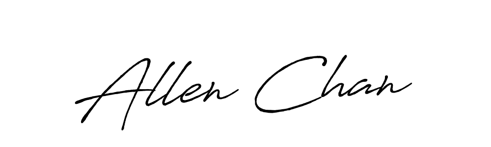 Allen Chan stylish signature style. Best Handwritten Sign (Antro_Vectra_Bolder) for my name. Handwritten Signature Collection Ideas for my name Allen Chan. Allen Chan signature style 7 images and pictures png