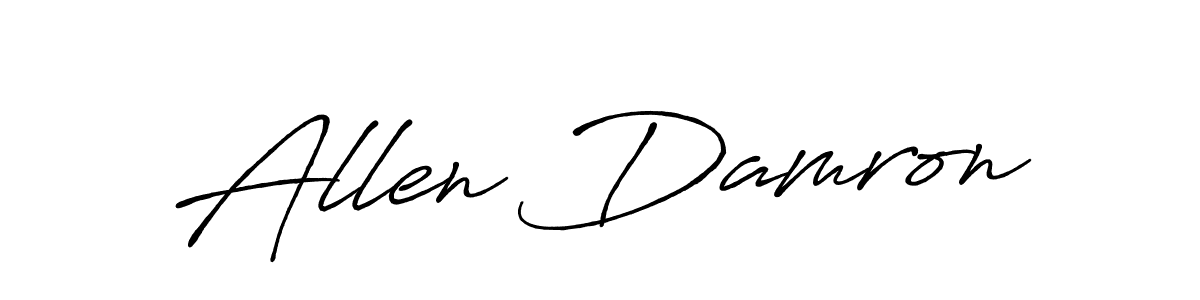 Use a signature maker to create a handwritten signature online. With this signature software, you can design (Antro_Vectra_Bolder) your own signature for name Allen Damron. Allen Damron signature style 7 images and pictures png