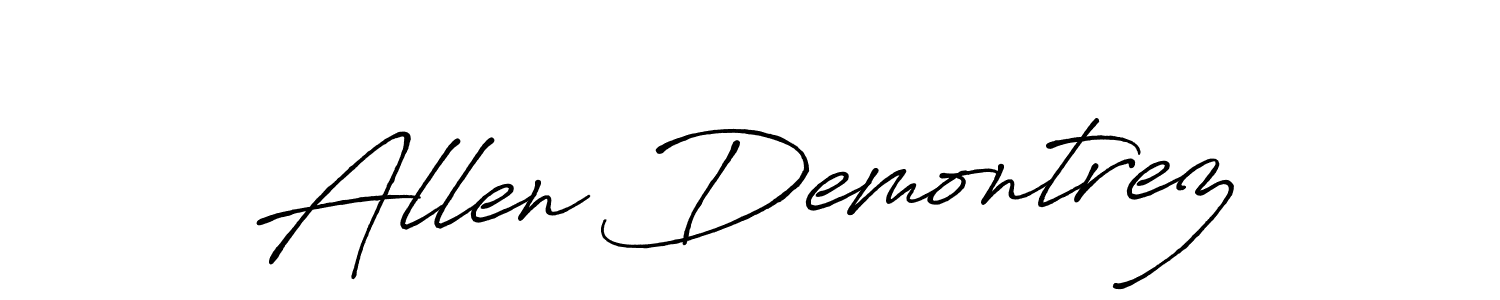 Also You can easily find your signature by using the search form. We will create Allen Demontrez name handwritten signature images for you free of cost using Antro_Vectra_Bolder sign style. Allen Demontrez signature style 7 images and pictures png