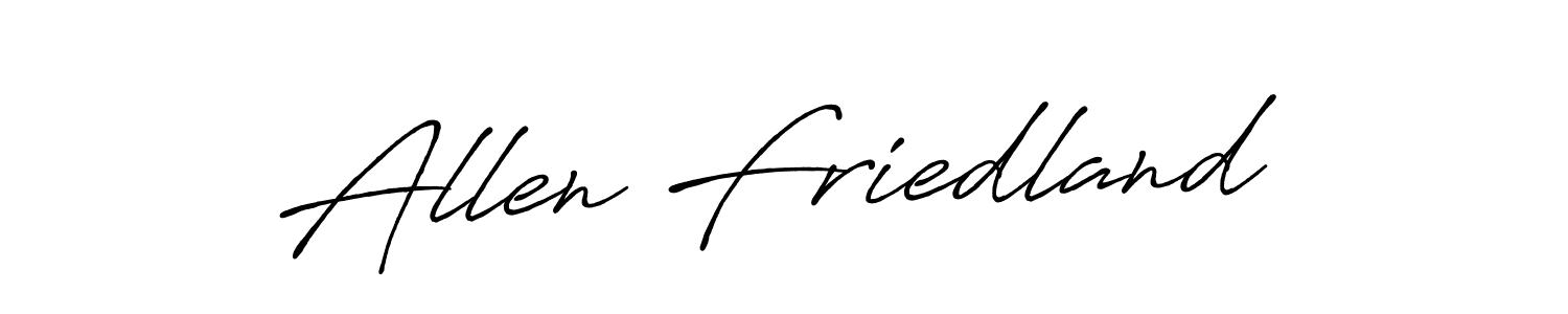 How to Draw Allen Friedland signature style? Antro_Vectra_Bolder is a latest design signature styles for name Allen Friedland. Allen Friedland signature style 7 images and pictures png