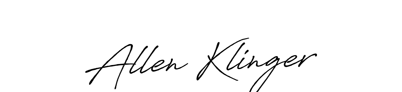 Antro_Vectra_Bolder is a professional signature style that is perfect for those who want to add a touch of class to their signature. It is also a great choice for those who want to make their signature more unique. Get Allen Klinger name to fancy signature for free. Allen Klinger signature style 7 images and pictures png