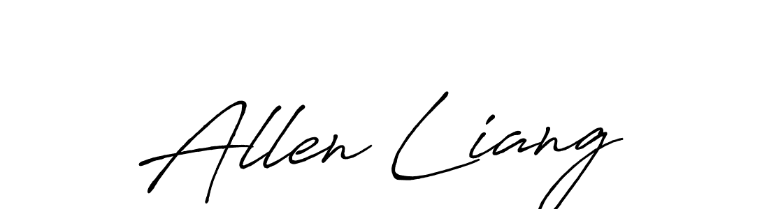 It looks lik you need a new signature style for name Allen Liang. Design unique handwritten (Antro_Vectra_Bolder) signature with our free signature maker in just a few clicks. Allen Liang signature style 7 images and pictures png