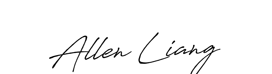 This is the best signature style for the Allen Liang name. Also you like these signature font (Antro_Vectra_Bolder). Mix name signature. Allen Liang signature style 7 images and pictures png