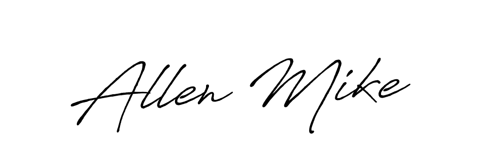 Make a beautiful signature design for name Allen Mike. Use this online signature maker to create a handwritten signature for free. Allen Mike signature style 7 images and pictures png