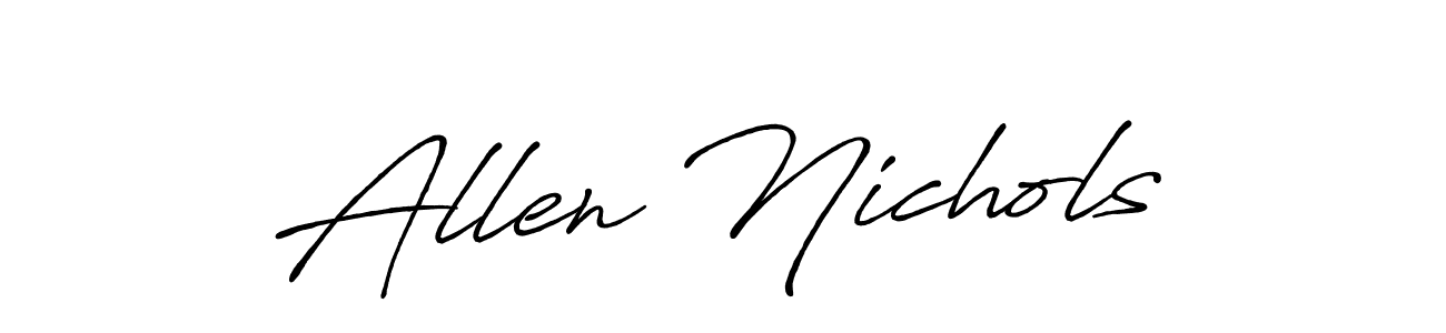 Antro_Vectra_Bolder is a professional signature style that is perfect for those who want to add a touch of class to their signature. It is also a great choice for those who want to make their signature more unique. Get Allen Nichols name to fancy signature for free. Allen Nichols signature style 7 images and pictures png