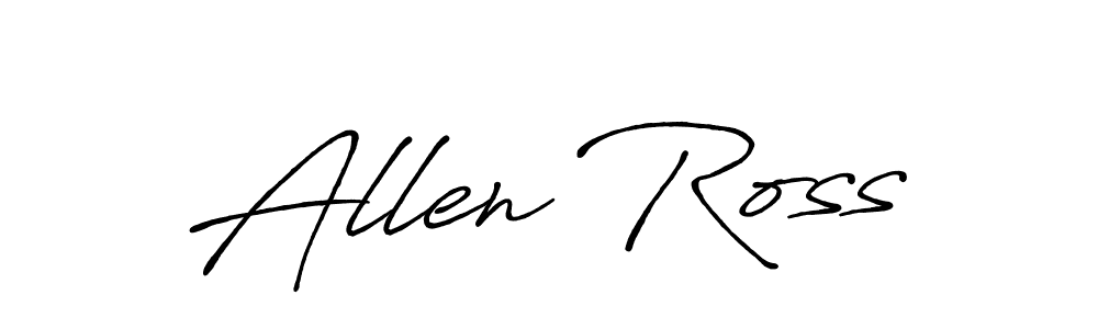 Similarly Antro_Vectra_Bolder is the best handwritten signature design. Signature creator online .You can use it as an online autograph creator for name Allen Ross. Allen Ross signature style 7 images and pictures png