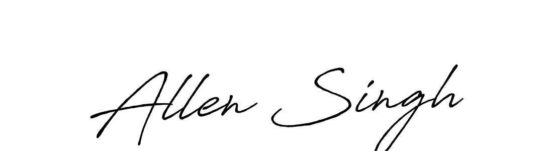Once you've used our free online signature maker to create your best signature Antro_Vectra_Bolder style, it's time to enjoy all of the benefits that Allen Singh name signing documents. Allen Singh signature style 7 images and pictures png