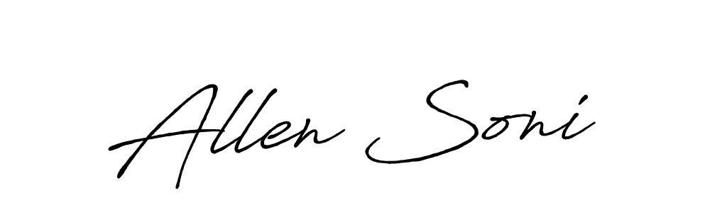 See photos of Allen Soni official signature by Spectra . Check more albums & portfolios. Read reviews & check more about Antro_Vectra_Bolder font. Allen Soni signature style 7 images and pictures png