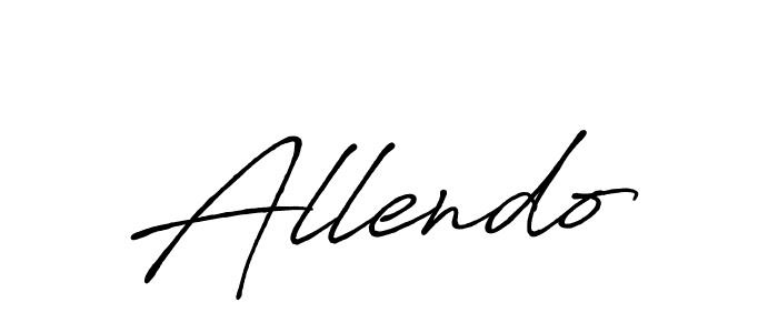 Make a beautiful signature design for name Allendo. With this signature (Antro_Vectra_Bolder) style, you can create a handwritten signature for free. Allendo signature style 7 images and pictures png