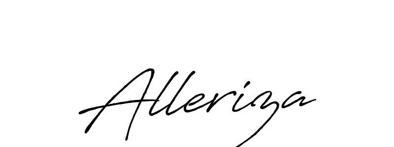 Alleriza stylish signature style. Best Handwritten Sign (Antro_Vectra_Bolder) for my name. Handwritten Signature Collection Ideas for my name Alleriza. Alleriza signature style 7 images and pictures png