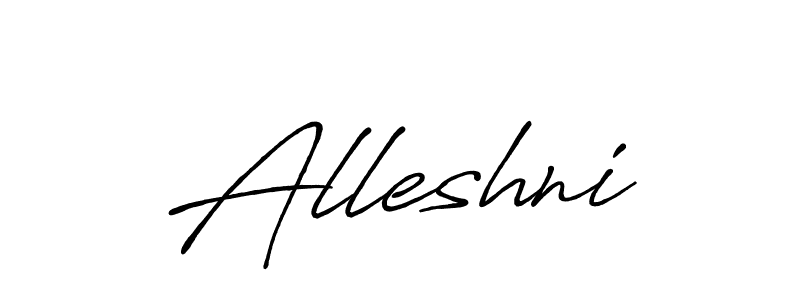 Antro_Vectra_Bolder is a professional signature style that is perfect for those who want to add a touch of class to their signature. It is also a great choice for those who want to make their signature more unique. Get Alleshni name to fancy signature for free. Alleshni signature style 7 images and pictures png
