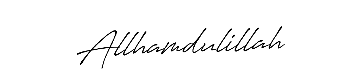 How to make Allhamdulillah signature? Antro_Vectra_Bolder is a professional autograph style. Create handwritten signature for Allhamdulillah name. Allhamdulillah signature style 7 images and pictures png