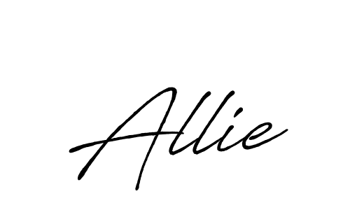 The best way (Antro_Vectra_Bolder) to make a short signature is to pick only two or three words in your name. The name Allie include a total of six letters. For converting this name. Allie signature style 7 images and pictures png