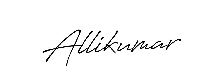 Also we have Allikumar name is the best signature style. Create professional handwritten signature collection using Antro_Vectra_Bolder autograph style. Allikumar signature style 7 images and pictures png