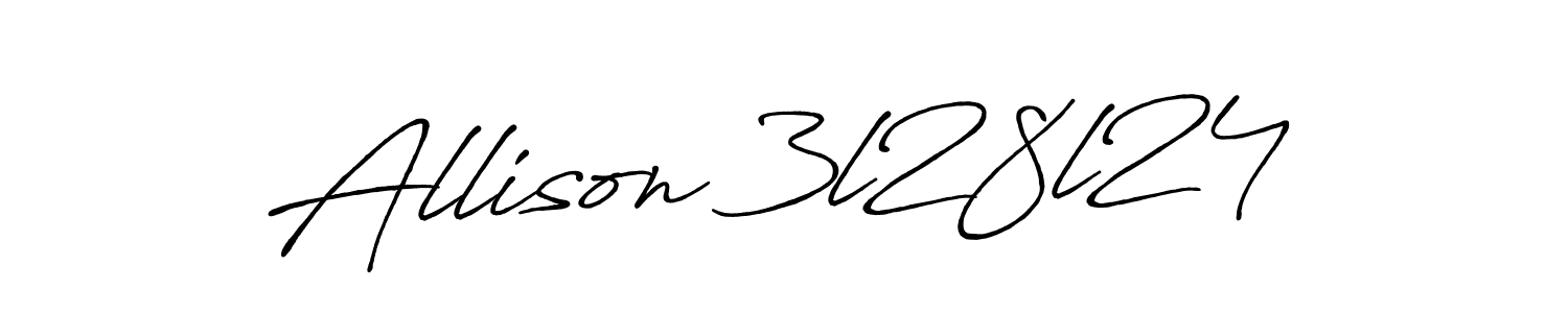 Also we have Allison 3l28l24 name is the best signature style. Create professional handwritten signature collection using Antro_Vectra_Bolder autograph style. Allison 3l28l24 signature style 7 images and pictures png